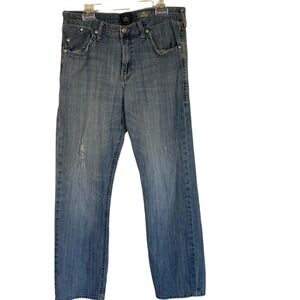 Rock Revival Men's Grady Relaxed Straight Jeans Size 36x33 Light‎ Wash Classic